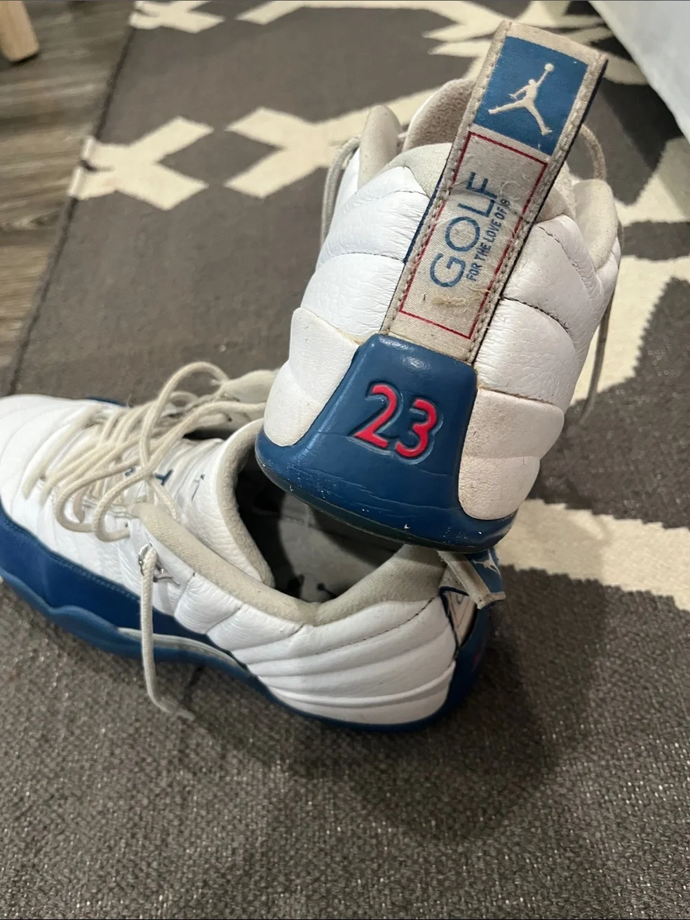 Jordan Golf Shoes - White & Navy